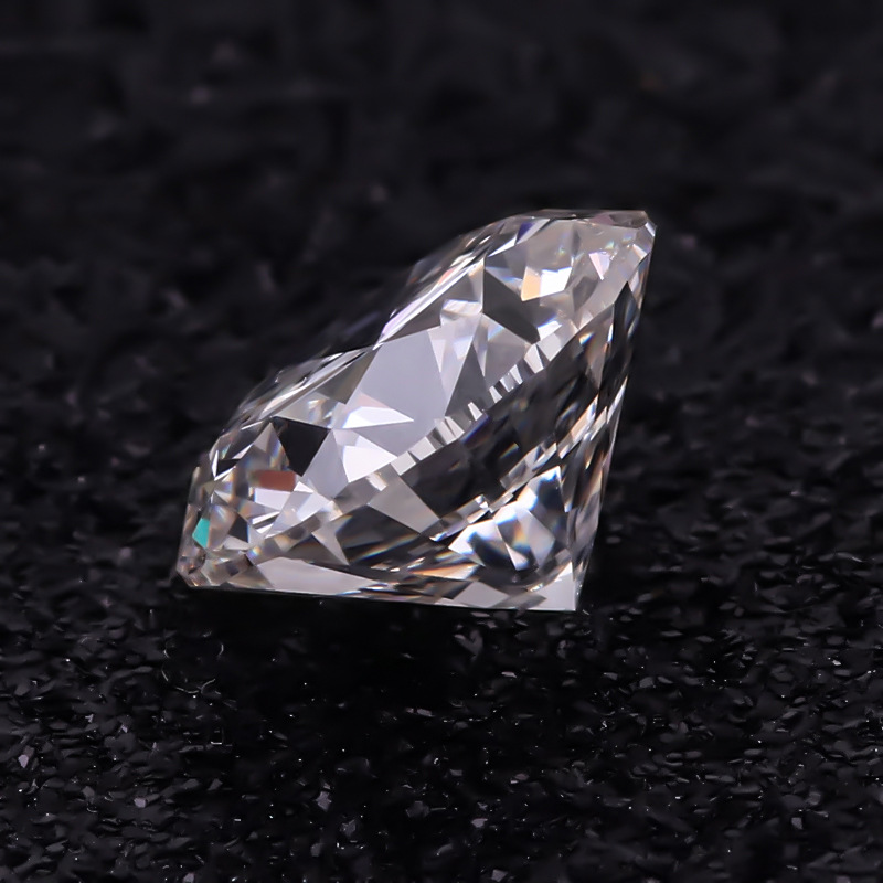 实验室钻石hpht培育cvd圆形裸钻50分1克拉vsef女戒指首饰镶嵌定制