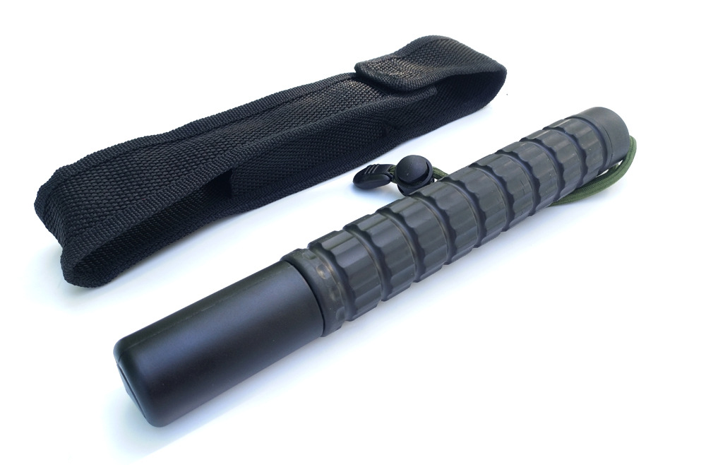 悍马橡胶甩棍伸缩棍安保破窗防身武器车载甩鞭健身塑胶棍子三节棍