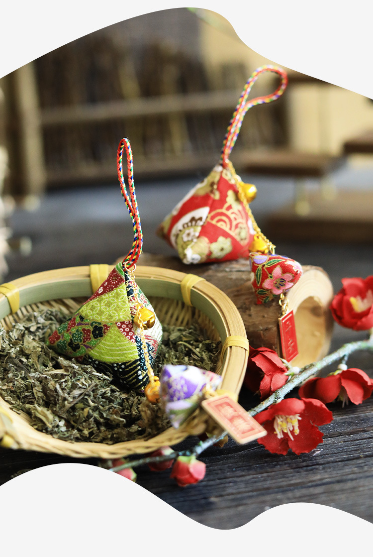 亿人 端午节香包香囊纯艾叶步摇香包车载挂件端午商场公司礼物