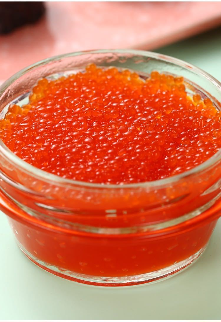 俄罗斯进口 鱼籽酱 大马哈鱼红鱼子寿司料理即食罐头咸腥滋味