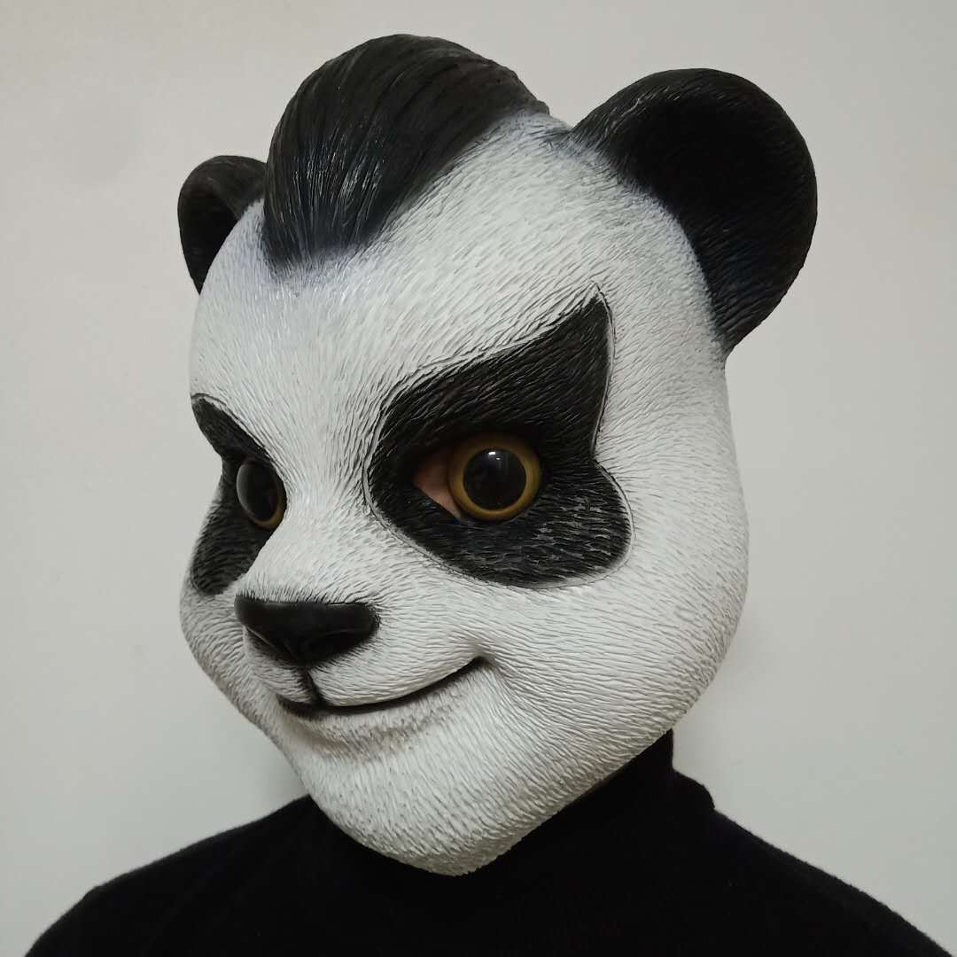 周边游戏新品神武4手游熊小竹可爱动物头套万圣节搞笑熊面具