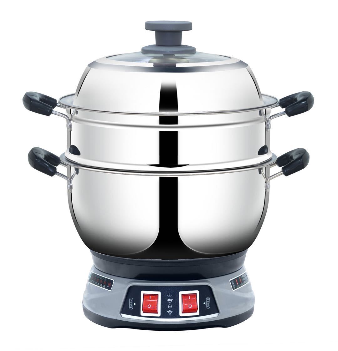 电热锅 灼热丝多功能电热锅 加高加厚黑金刚电热锅定做-阿里巴巴