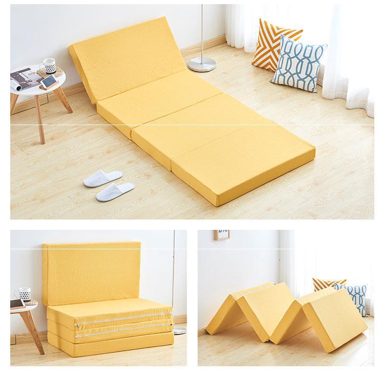 海绵折叠床垫加厚可折叠便携办公室懒人地铺午睡垫子单双人可定制