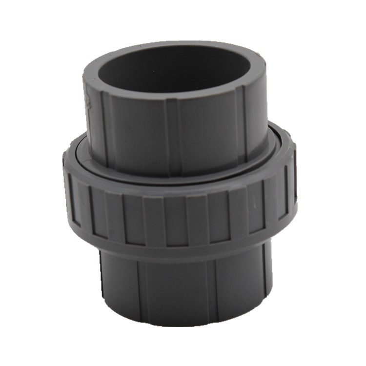 台塑南亚pvc活接 灰色给水由令 工业耐酸碱管件 upvc由任由令活接