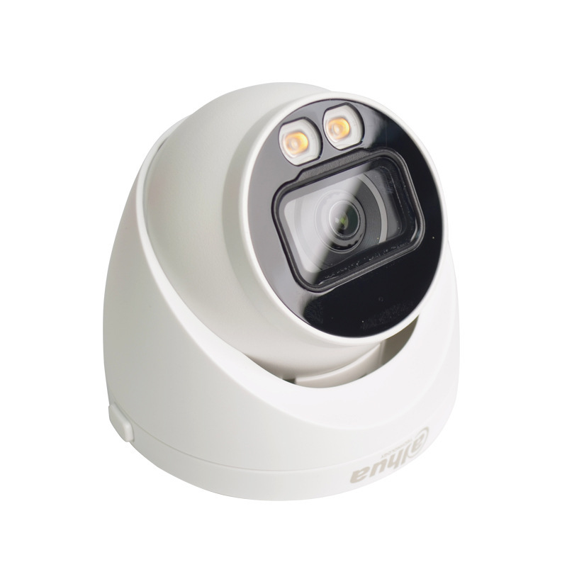 大华400万音频摄像头poe供电白光防雨监控 dh-ipc-hdw2433t-a-led