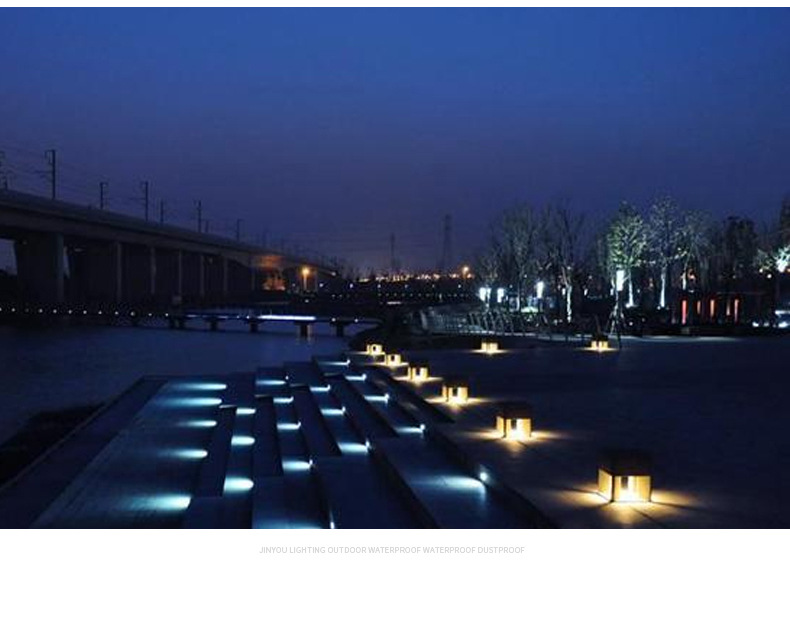 超强防水led加厚不锈钢地埋灯侧发光3w1w星星灯别墅公园一透光灯