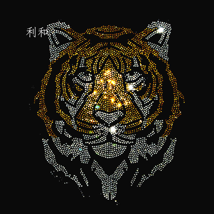 订做老虎头烫钻烫图加工烫图t恤羊毛衫春款烫图服装辅料来样定制