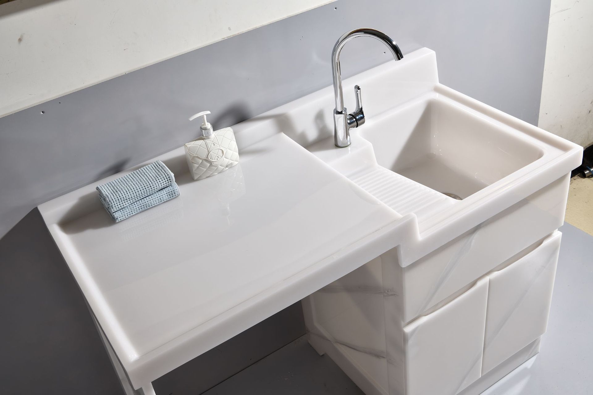 浴室柜全玉石洗衣柜洗衣机伴侣阳台洗衣柜可定制现代简约厂家直销