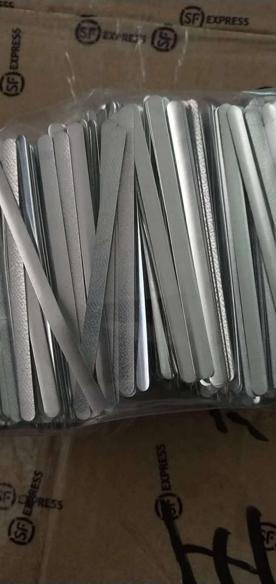 批发n95口罩铝条kn95鼻梁条,双面胶鼻梁铝条 铝制金属口罩定型条