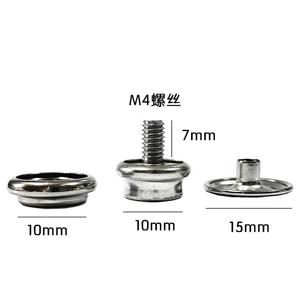 7万套3/8"不锈钢螺丝四合扣木质沙发垫可拆卸暗扣 家具用品五金配件