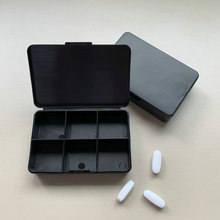 热销款PP材料长方形医药盒 6格促销礼品药盒 赠送礼品小药盒
