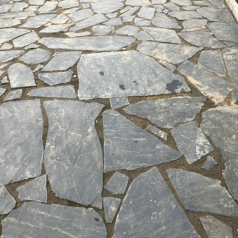 推荐300*600青石板室内阳台庭院用青石板碎拼黑板岩绿板质量稳定