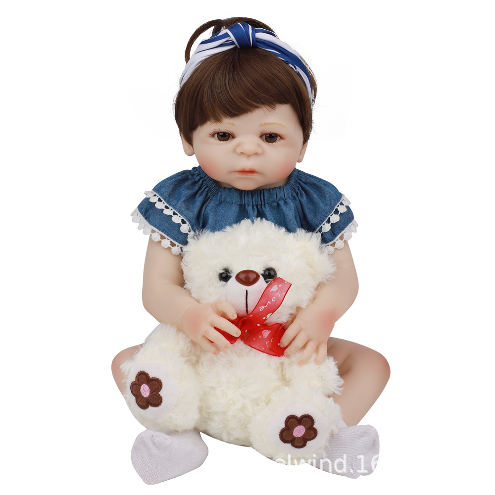 全胶仿真婴儿重生娃娃玩具洋娃娃silicone reborn doll 18 48cm