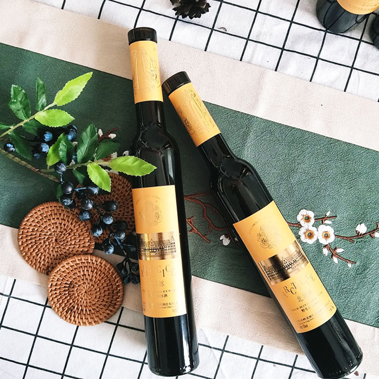 北极冰蓝莓冰酒蓝莓红酒果酒375ml 蓝莓冰酒大兴安岭