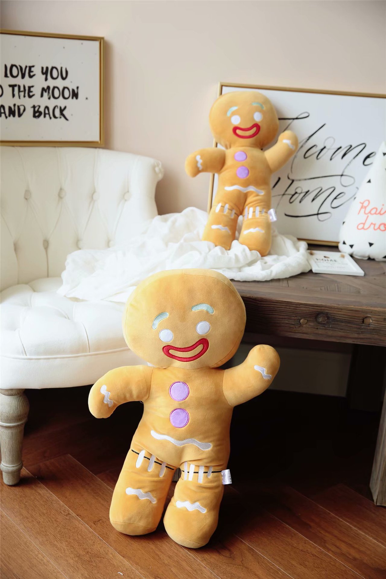羽绒棉姜饼人公仔饼干人玩偶软体姜饼人布娃娃大号儿童六一礼物女