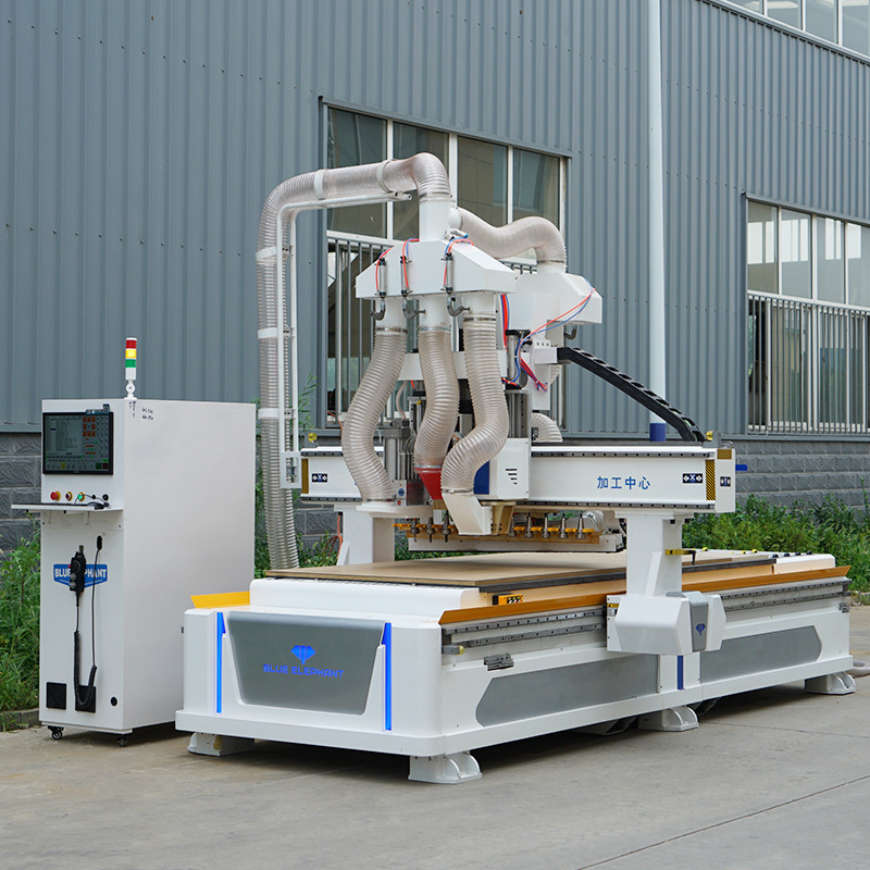 板式家具数控开料排钻机 木工数控开料机加工定制厂家 蓝象数控