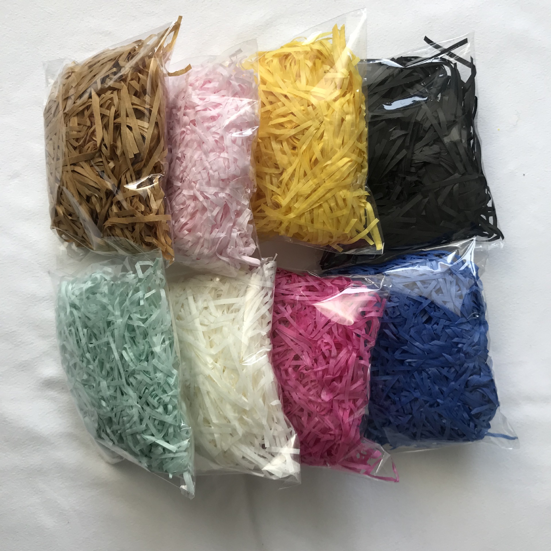 20克50克100克包装拉菲草填充纸丝碎纸丝 喜糖盒礼品盒彩色填充物