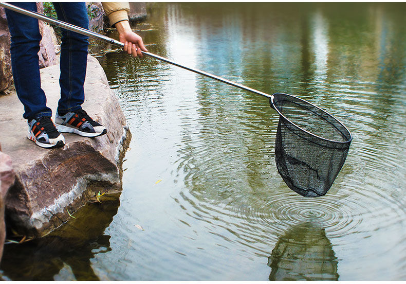抄网竿套装组合全套鱼网捞鱼网兜伸缩杆操网钓鱼捞网网兜渔具用品