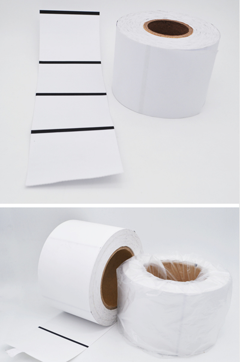 卷筒热敏纸双胶纸铜版纸 79*80 80*100黑标黑条识别定位打印纸