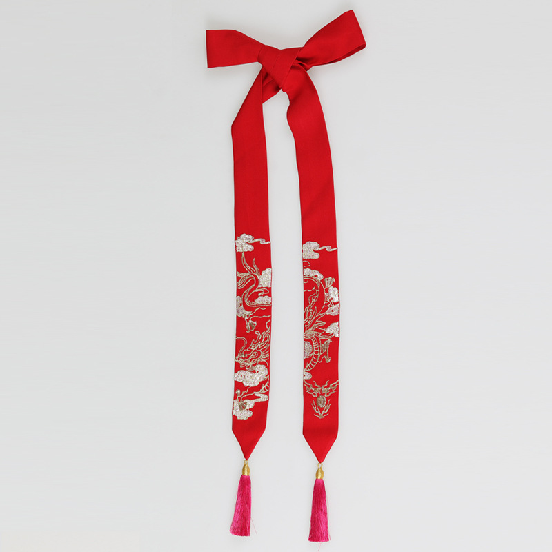 织闻 汉服发带 古风发饰头饰丝带头绳少女超仙 流苏 飘带束发配饰