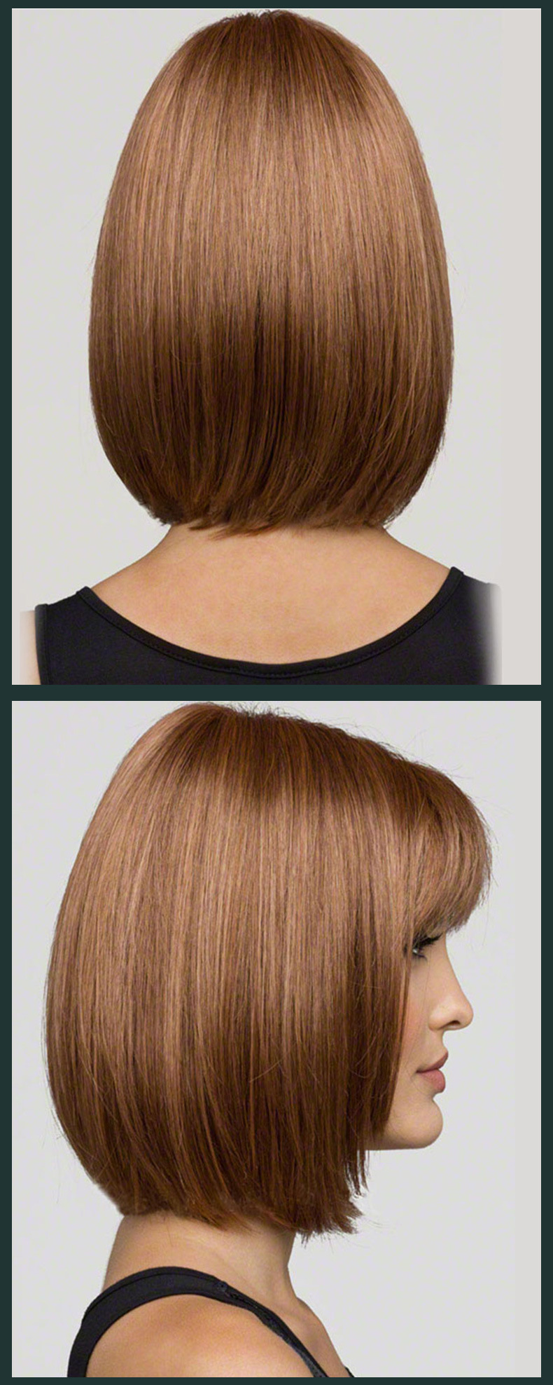 云开假发欧美 女士短款波波头化纤高温哑光丝斜刘海头套 工厂批发