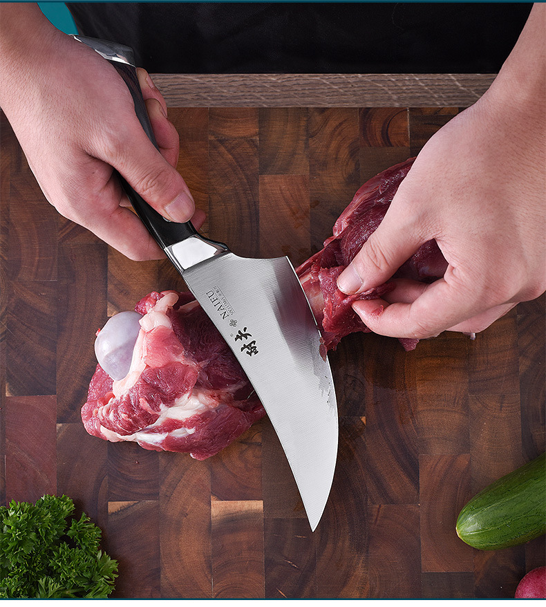 不锈钢屠宰剔骨刀铸钢柄肉档分割刀商用牛肉刀超锋利剥皮剃肉刀
