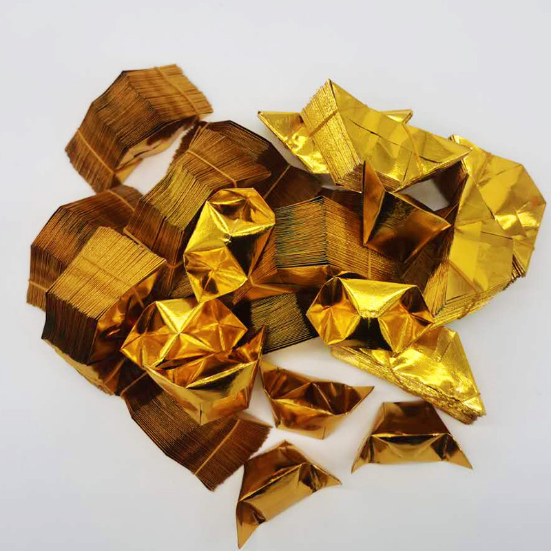 切角金元宝银元宝烧纸半成品祭祀用品纸钱冥币10*13包邮3000个