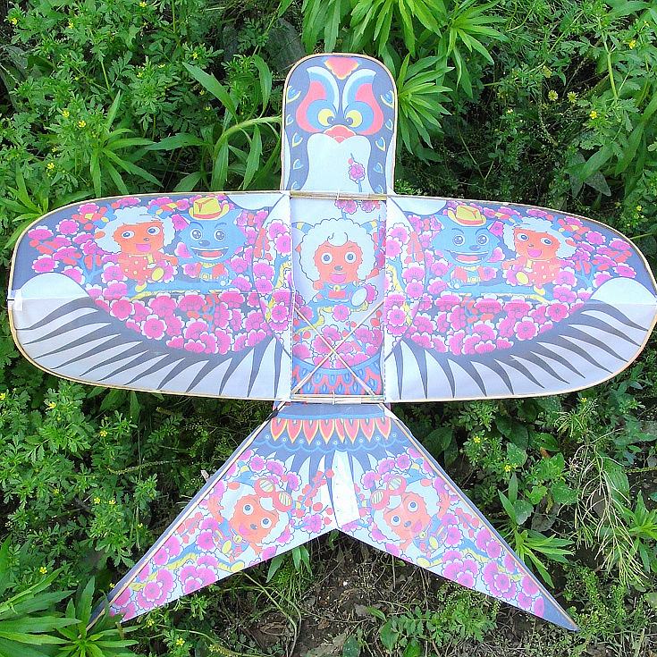 礼品潍坊传统竹子骨架风筝瘦长钻天沙燕 可用于古装摄影道具装饰