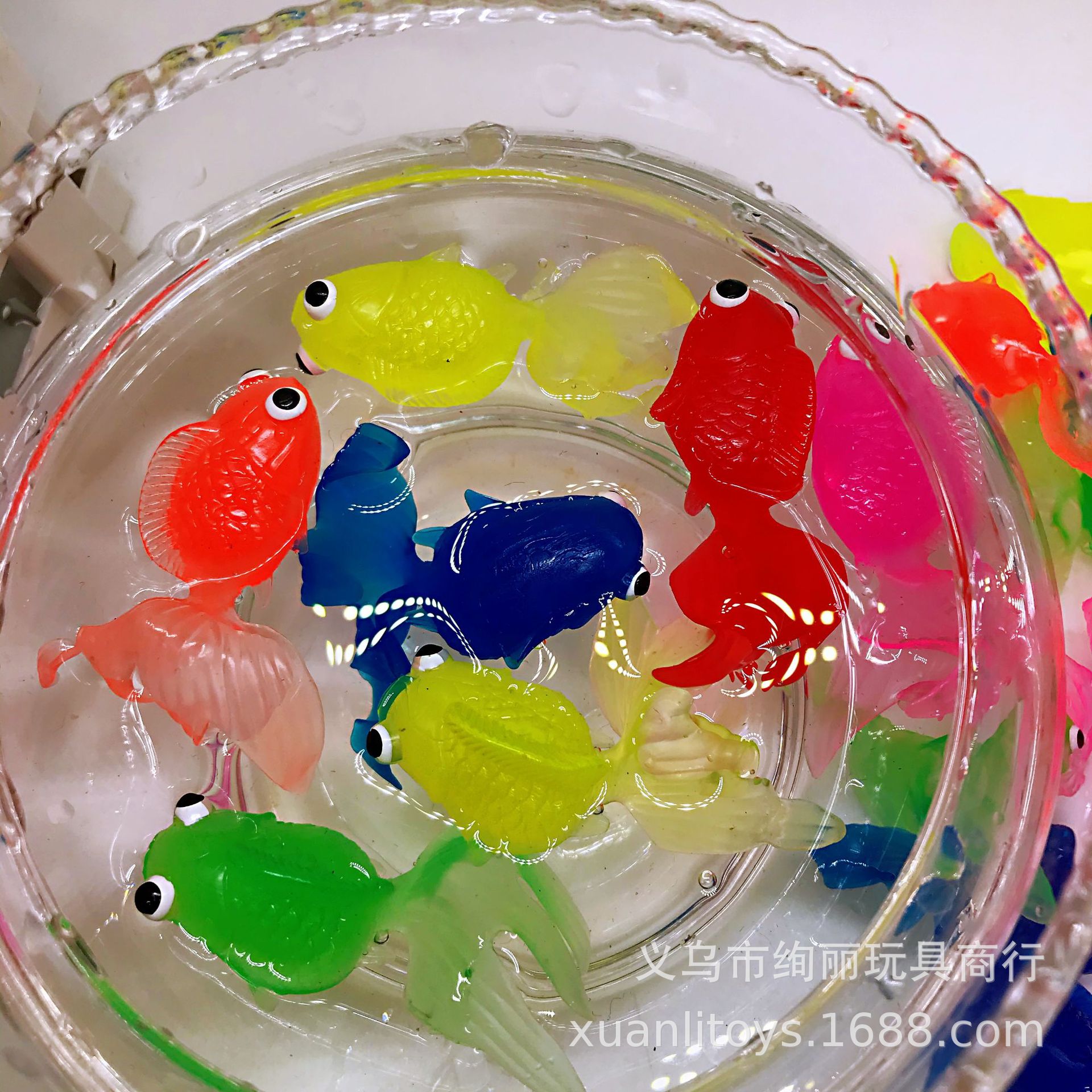 新款玩具 浮水金鱼 仿真软胶tpr小鱼儿 早教认识玩具 扭蛋小玩具