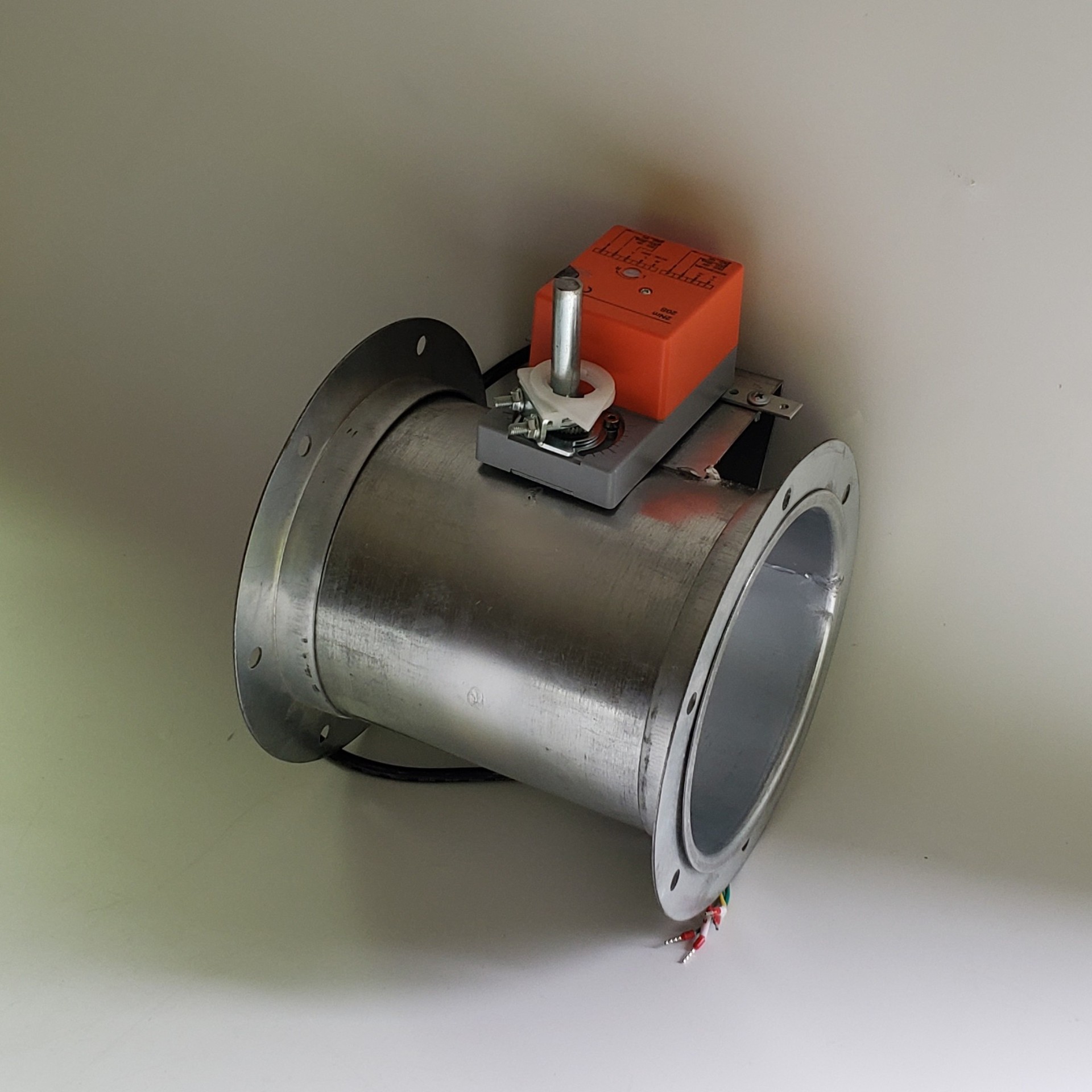 电动圆形调节阀,24v220v,dn250/200/150/100mm,翻边法兰模拟量