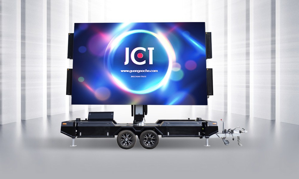 16㎡led可移动广告车 支持定制车载屏 大型户外led显示屏拖车