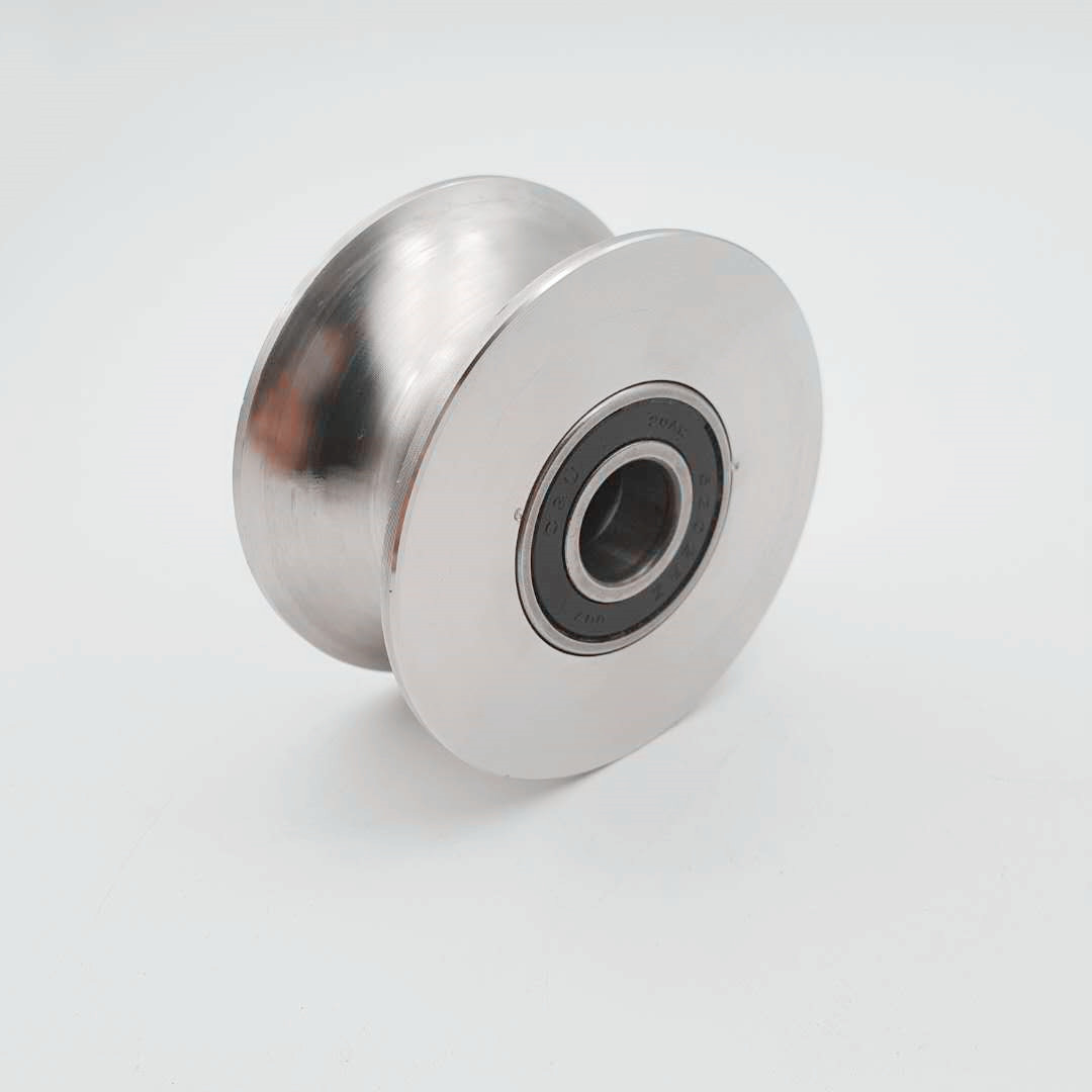 304不锈钢轨道轮轴承滑轮移门轮u型槽v型槽h型槽轮钢丝滑轮