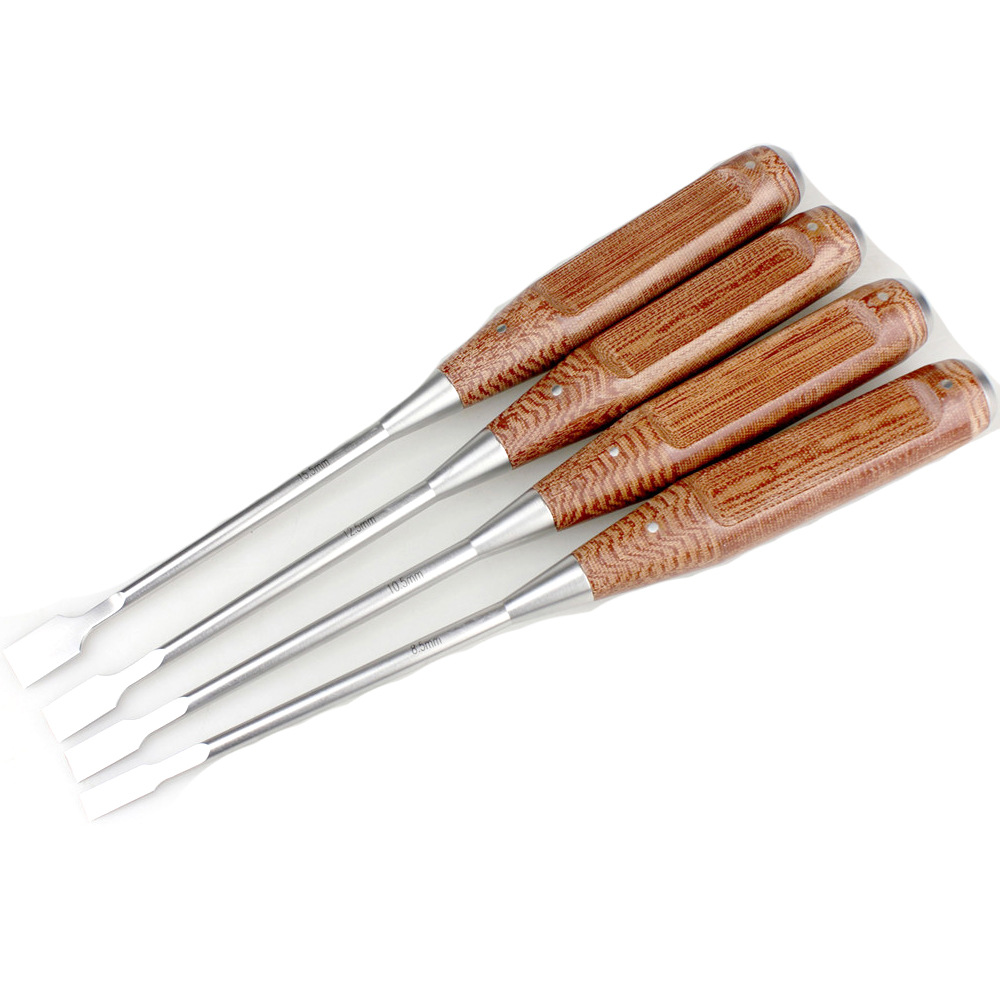 骨科器械 木柄 方骨凿 薄刃口 平骨刀 膝关节 髋关节 减压 截骨刀