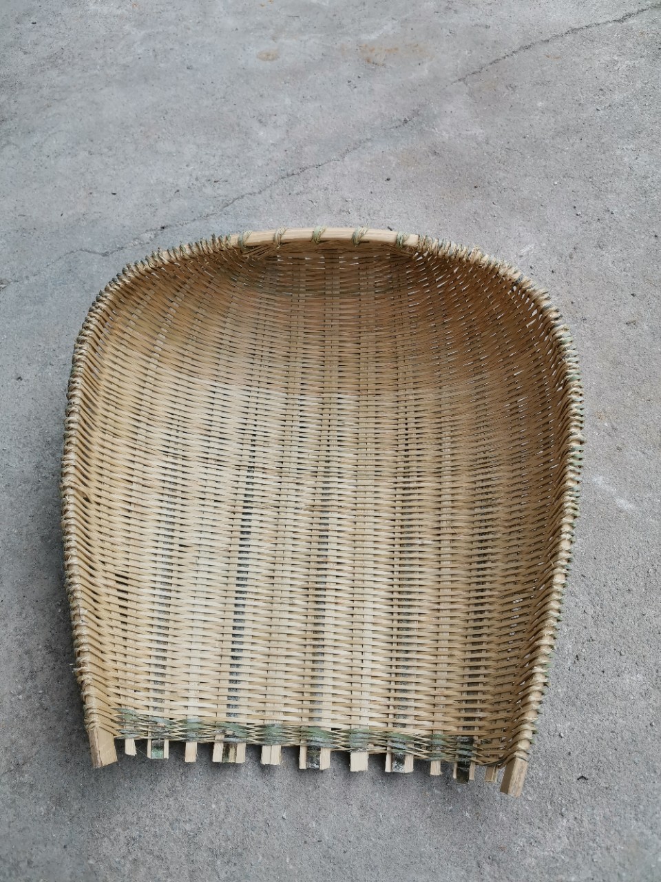 手工毛竹竹编硬实筲箕洗米洗菜竹簸箕竹筲箕