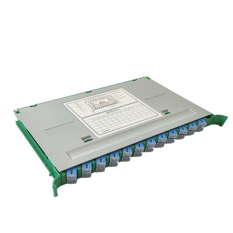 电信级24芯一体化托盘 sc24芯熔纤盘 fc双层光纤配线架一体化模块