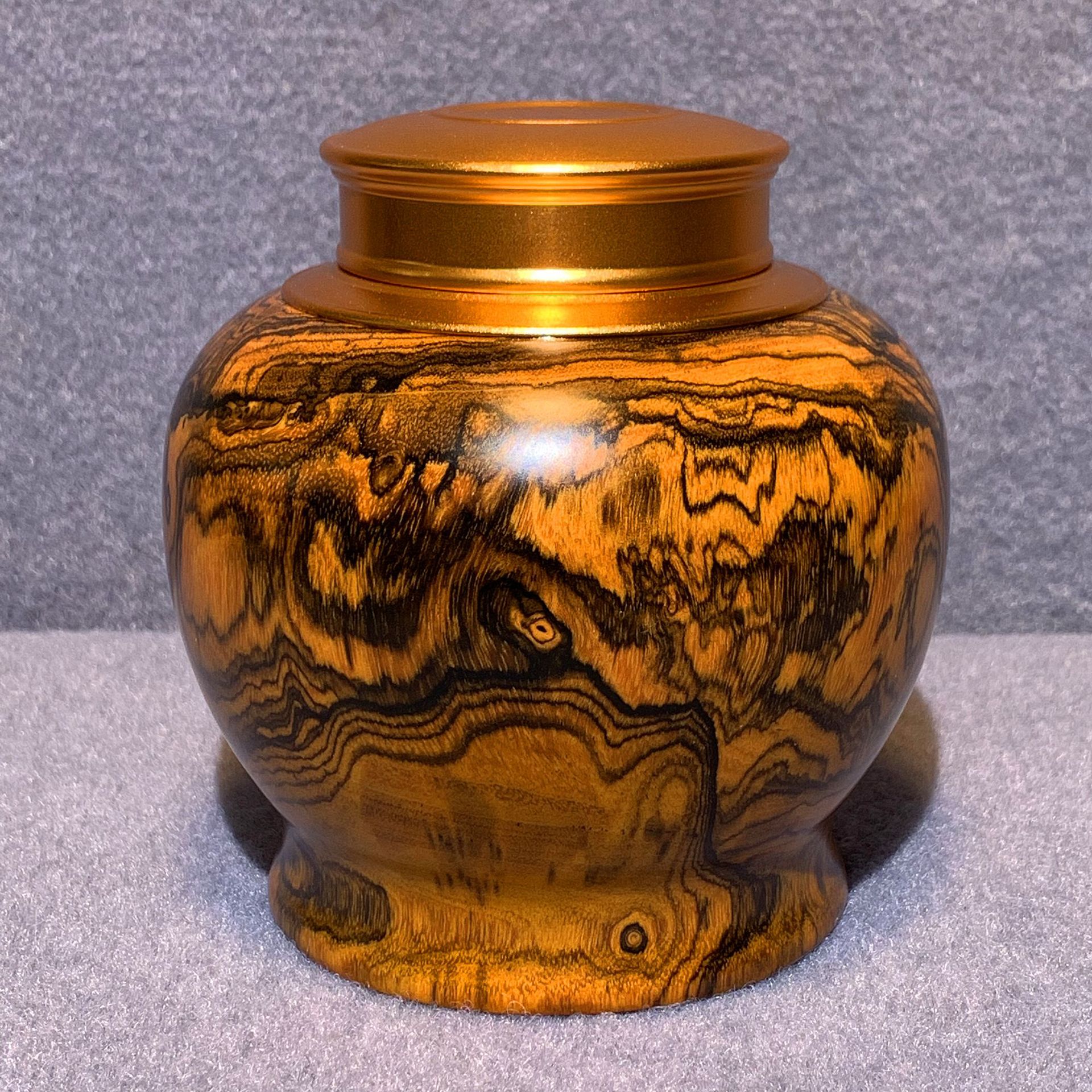 墨西哥黄花梨 茶叶罐 储物罐 茶具用品 创意家居木雕装饰品摆件