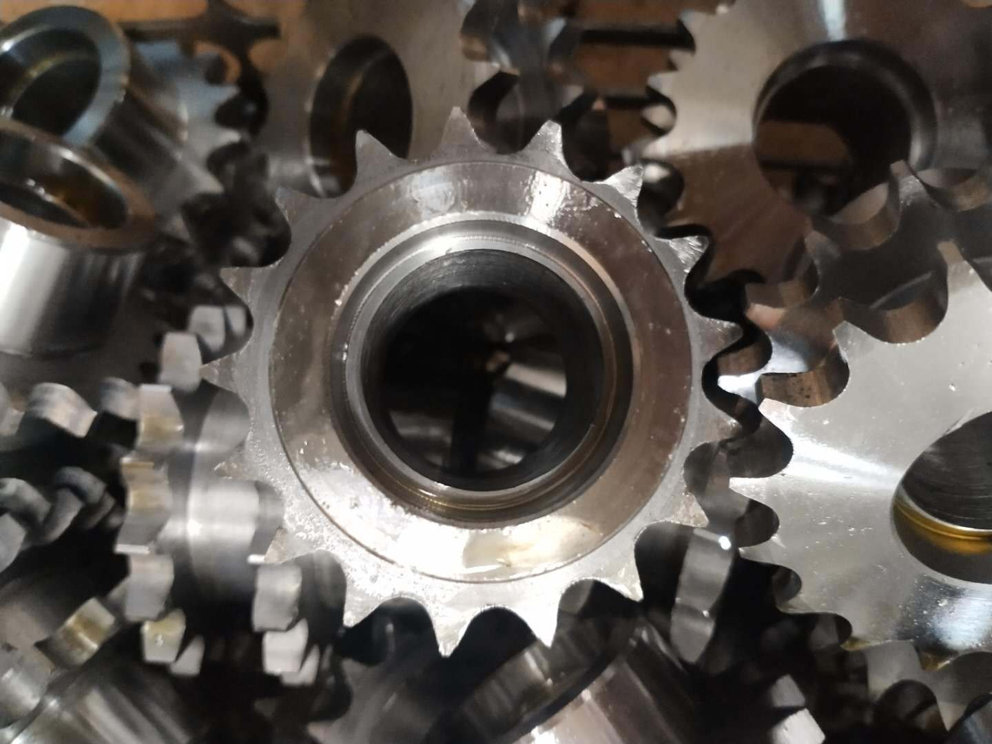 加工非标定制06b08b10a12a开孔键槽单排双排工业传动链轮螺旋齿