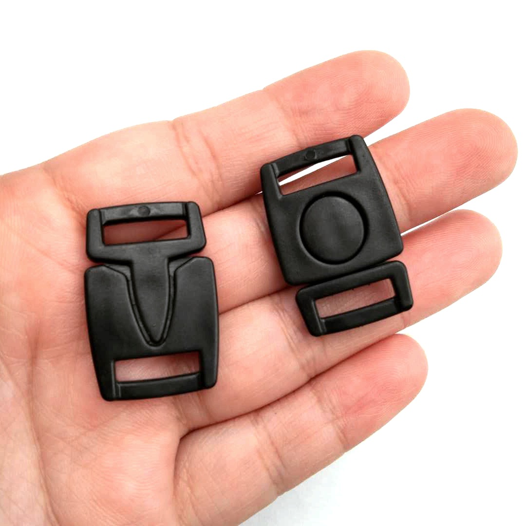 厂家直销 塑料插扣 按压扣 内衣扣 织带扣 对扣 前扣 12mm安全扣