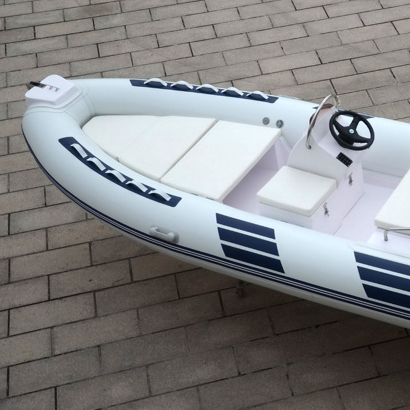 厂家供应玻璃钢底橡皮艇rib-480d充足马力玻璃钢游艇快艇ce认证