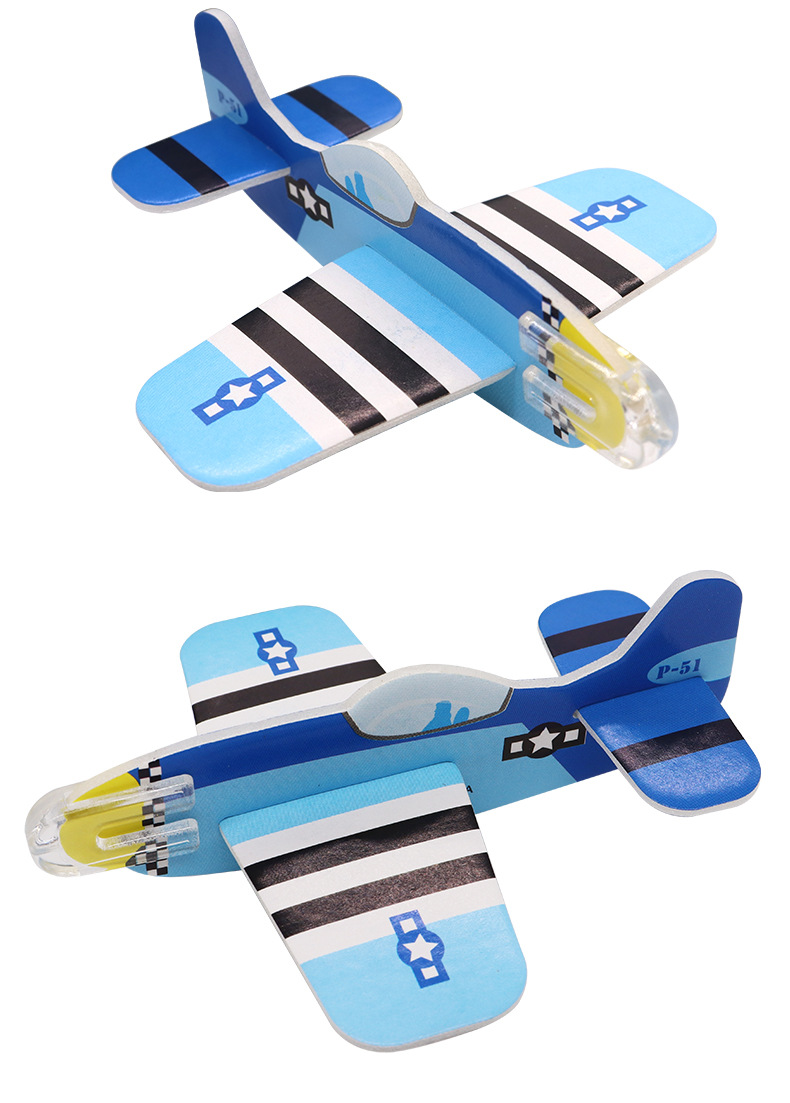 迷你泡沫纸飞机小号手抛滑翔机儿童玩具模型活动赠品户外活动