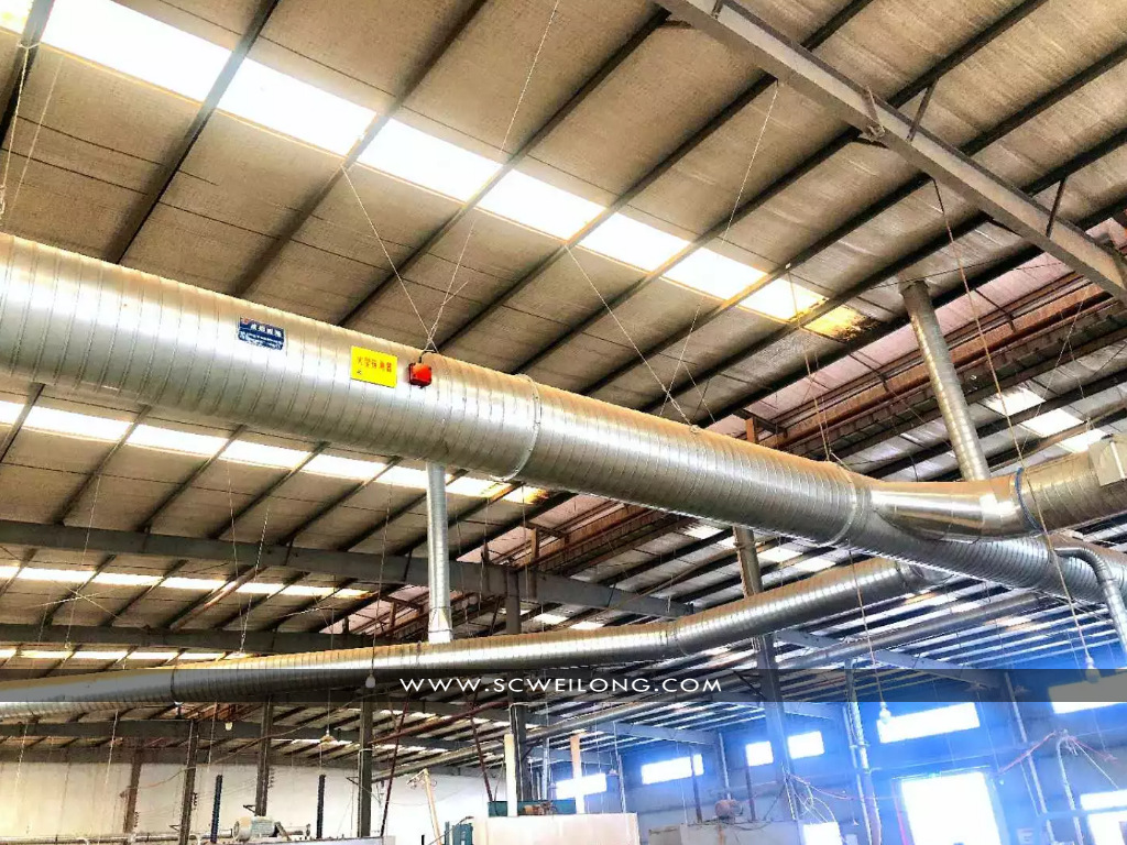 厂家直销镀锌螺旋风管通风管 排气管 除尘管 道烟囱管 白铁皮配件