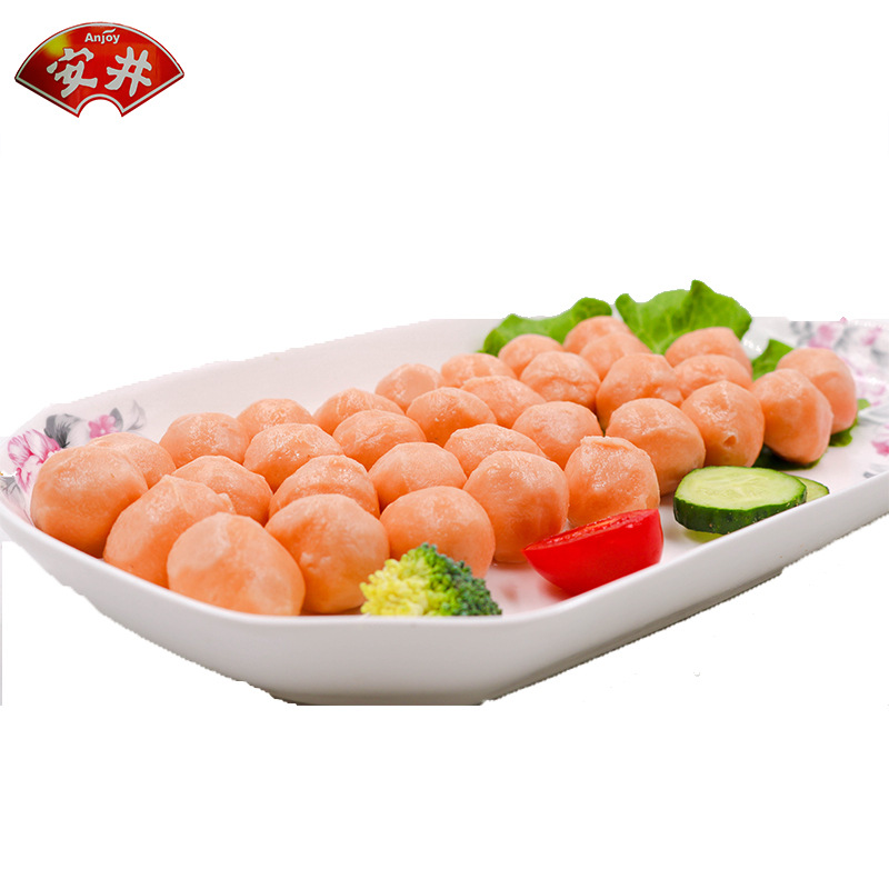 安井仿虾丸2.5kg速冻食品火锅丸子串串香麻辣烫食材虾球5斤装鱼丸