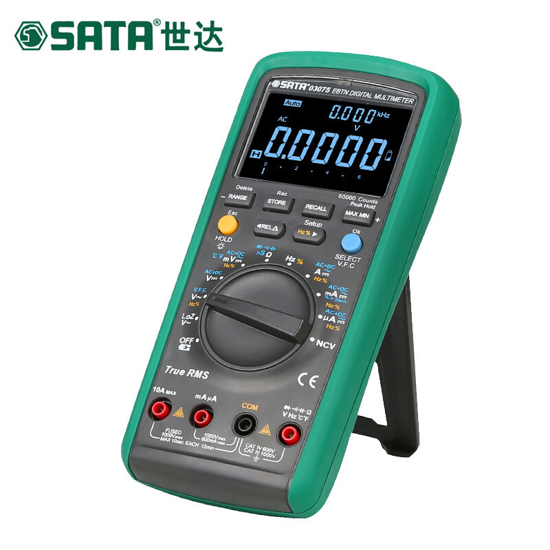 sata世达工具oled真有效值万用表智能万用表表 03075 03079