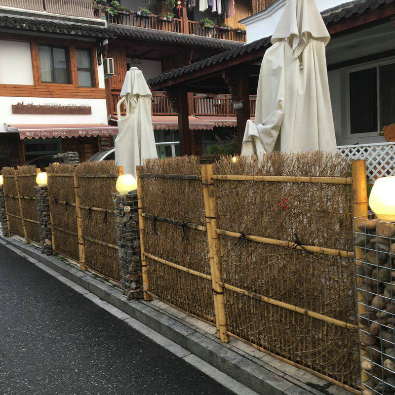 日式庭院围挡室内外竹子隔断挡墙屏风栅栏竹篱笆栅栏围栏竹枝装饰