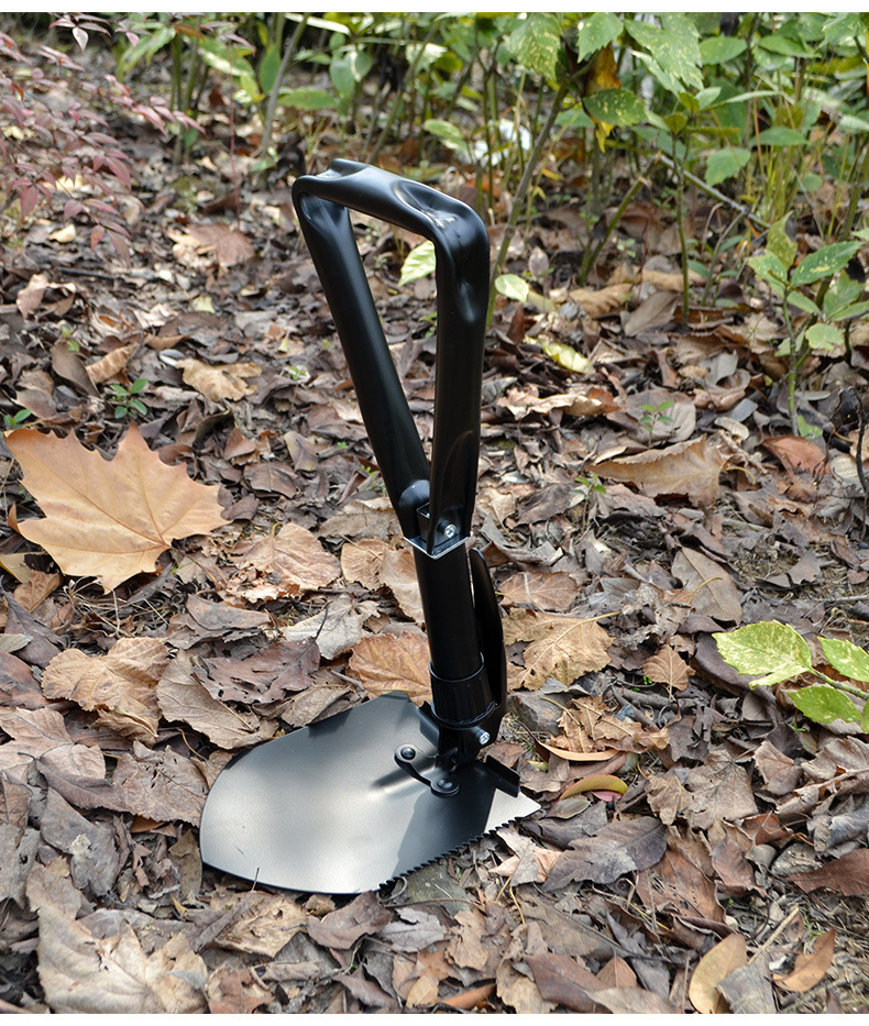 多功能大号工兵铲户外折叠兵工铲子越野车载露营防身铲子钓鱼铁铲