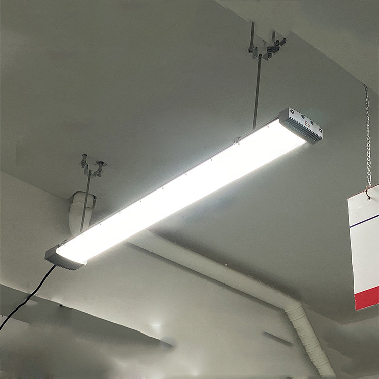 led防爆灯40w仓库厂房防水防腐防爆全塑荧光灯吊杆壁式应急灯