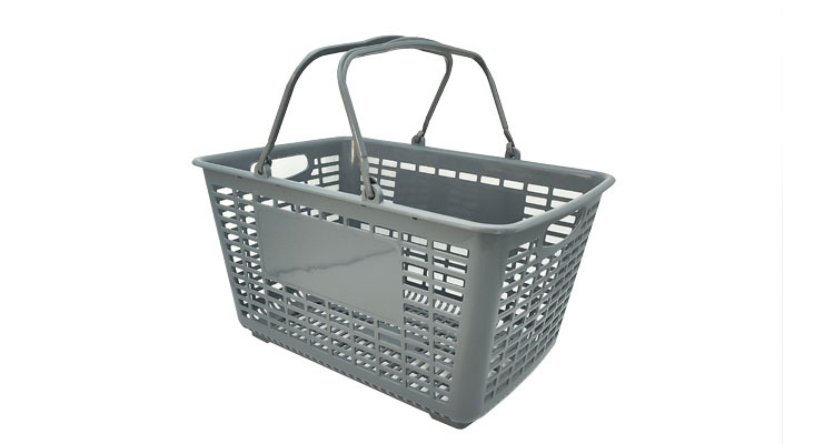 优质购物篮超市折叠手提折叠塑料菜篮商场服装批发市场化妆品篮子