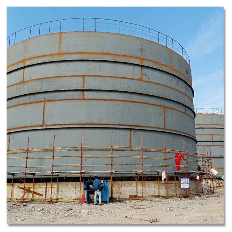 立式粮食库管道储运容器 碳钢拱顶储罐1000立方 化工原料储罐