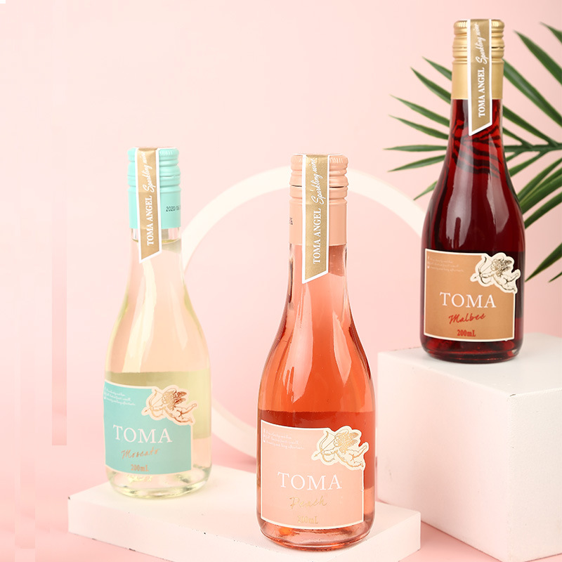 朵玛桃红起泡酒 甜白水果味起泡酒少女香槟酒多口味起泡酒低度数