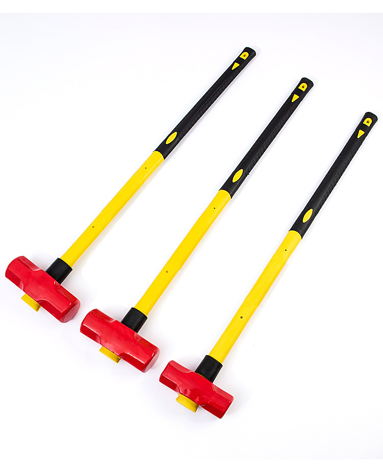 重型八角大锤倒桩大锤子铁锤方头锤消防大锤拆砸墙铁锤倒桩大铁锤